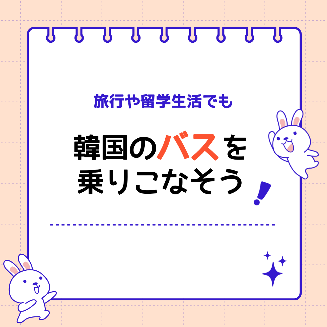 韓国のバスについてのブログのメイン画像