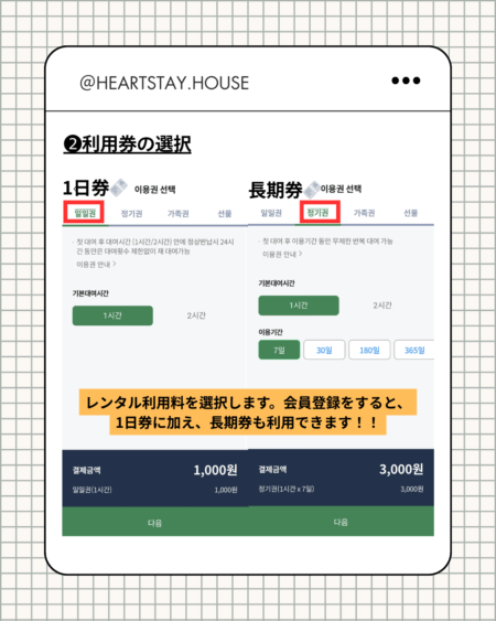 利用券の選択の流れについて記載
